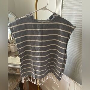 Toddler kids beach poncho with hood